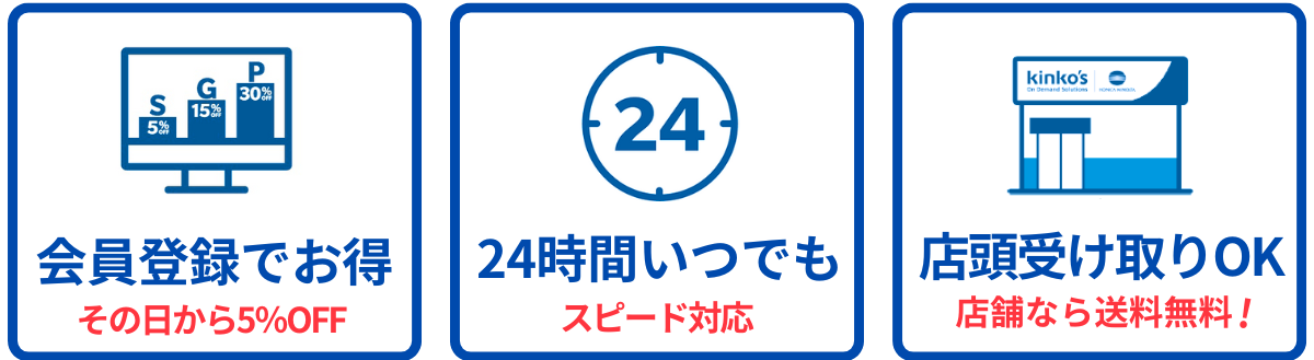 オンライン入稿、3つのメリット