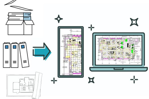 田町エリア・図面類のデータ化
